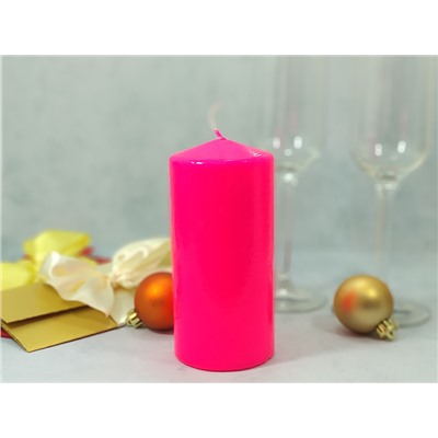 Свеча для декора розовая