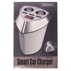 Автомобильная зарядка Remax CR-3XP Smart АЗУ-3USB LCD (5V/3.4A) (белый) 71767