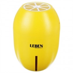 LEBEN Увлажнитель воздуха настольный USB в виде лимона с подсветкой, 7,5x11,5см, 180мл 246-008