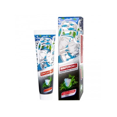 Binturong. Угольная зубная паста "Charcoal Bamboo Toothpaste", 60г 6011