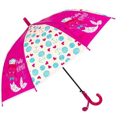 194 сув 302-313 Зонт трость для девочек, сплав, ЭВА, пластик, ПВХ, длина 50см