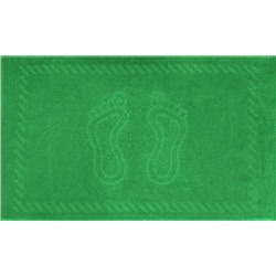 Махровое полотенце "Ножки"-ЗЕЛЕНЫЙ 35*60 см. хлопок 100%