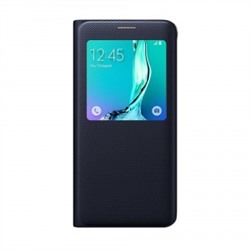 Чехол Samsung S View Cover для Galaxy S6 Edge+ (синий) открытие в бок 56112