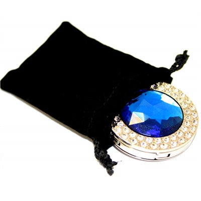 Держатель-крючок для сумок Glamour Гламур (синий), Любая женщина придет в восторг от такого подарка!