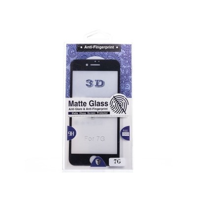 Защитное стекло Full Screen Glass 2,5D, матовое для "Apple iPhone 7/8" (черный) 71164