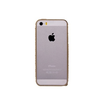 Чехол-бампер SunArt для Apple iPhone 5 (золотой) (02) инкрустированный стразами 68694