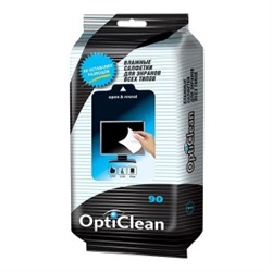 Opti Clean. Влажные салфетки для экранов и мониторов всех типов, 90 шт. 1327
