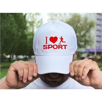 Бейсболка "I Love Sport"