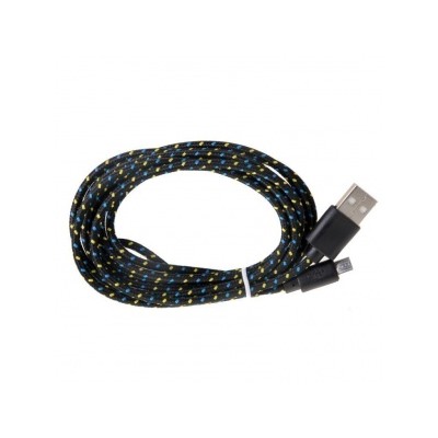 Кабель USB - micro USB Glossar CORD 2 метра (черный) 46625