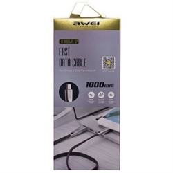 Кабель USB - micro USB Awei CL-96 для HTC/Samsung (100 см) (черный) 81472