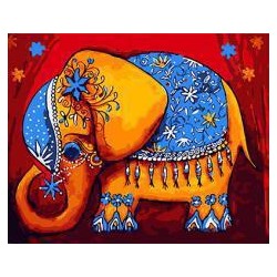картина по номерам РН GX26009 "Цирковой слон", 40х50 см