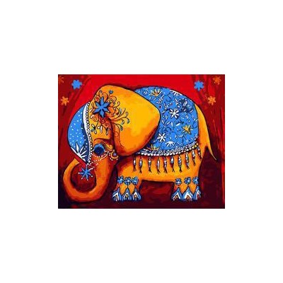 картина по номерам РН GX26009 "Цирковой слон", 40х50 см