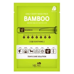 CARE DAILY DEW MASK PACK BAMBOO Маска тканевая c экстрактом бамбука 25 гр