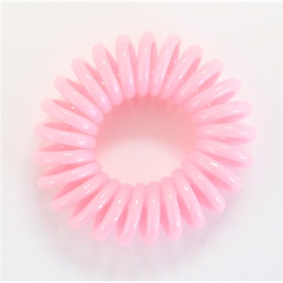 Резинка-пружинка для волос силиконовая розовая 2.5 см №193