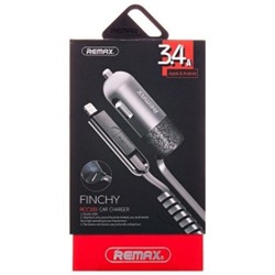 Автомобильная зарядка Remax RC-C103 Finchy USB/lightning/5V/3.4A (серый) 71771