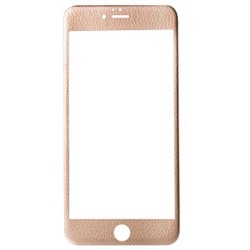 Защитное стекло цветное 4D Leather (Front+Back) для Apple iPhone 6 (золотой) 73993