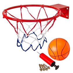 436 сув 134-112 SILAPRO Набор баскетбольный (корзина d32см, насос, мяч d16см, болты)