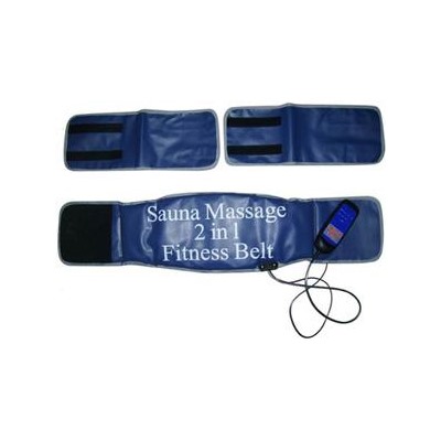 Пояс для похудения сауна плюс массаж Sauna Massage 2 in 1 Fitness Belt