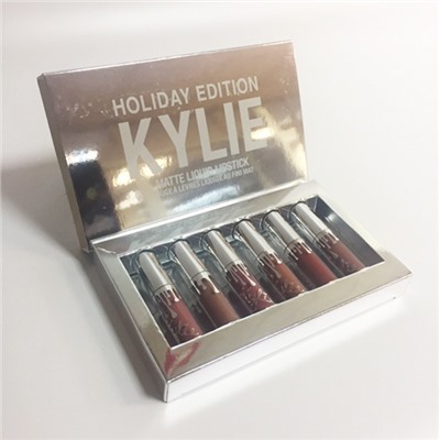 Набор матовых жидких губных помад Kylie Holiday Edition 6 оттенков набор №1
