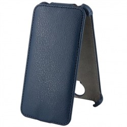 Чехол-книжка Activ Leather для Micromax Bolt Q335 (синий) открытие вниз 52727