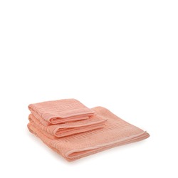 Комплект полотенец - персиковый цвет