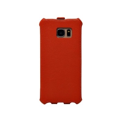 Чехол-книжка Activ Leather для "Samsung SM-G935 Galaxy S7 Edge" (оранжевый) открытие вниз 57982