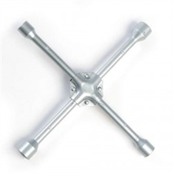 Ермак. Ключ баллонный крестовой, 17-19-21-23 мм, 14", усиленный, сатин, SJ012P 766-002