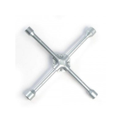 Ермак. Ключ баллонный крестовой, 17-19-21-23 мм, 14", усиленный, сатин, SJ012P 766-002