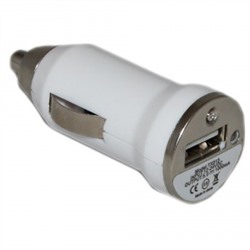 Автомобильный адаптер АЗУ-USB для Apple iPhone 3 1000 mA (белый) 17070