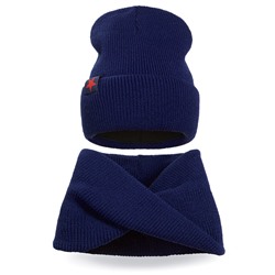 Комплект шапка и шарф хомут для мальчика