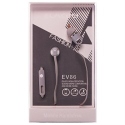Проводные наушники Elmcoei EV86 (серый) с микрофоном 59309