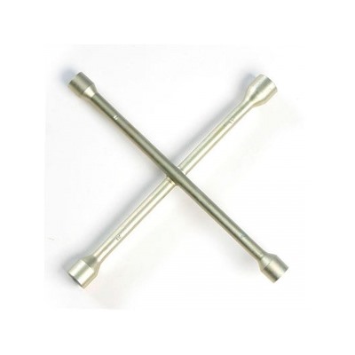 Ермак. Ключ баллонный крестовой, 17-19-21-23 мм, 14", желтый цинк, SZ002Z 766-016