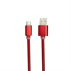 Кабель USB - micro USB DC-100 для для HTC/Samsung 5 (100 см) (красный) 80774
