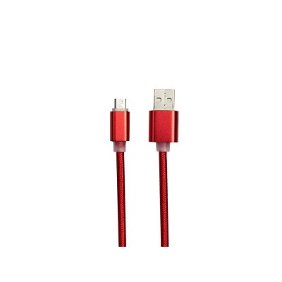 Кабель USB - micro USB DC-100 для для HTC/Samsung 5 (100 см) (красный) 80774