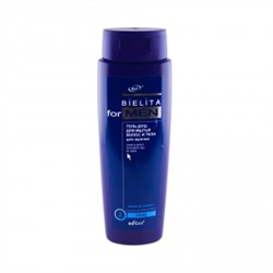 Bielita For Men. Гель-душ для мытья волос и тела для мужчин, 400мл