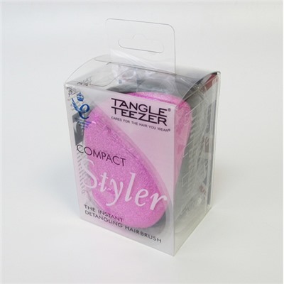 Расческа для волос Tangle Teezer (Танг Тизер) Compact Styler розовый-металл премиум №2