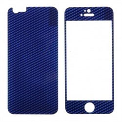 Защитное стекло цветное Glass Carbon комплект для Apple iPhone 6 (синий) 55180