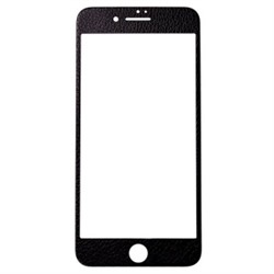 Защитное стекло цветное 4D Leather (Front+Back) для Apple iPhone 6 Plus (черный) 73997