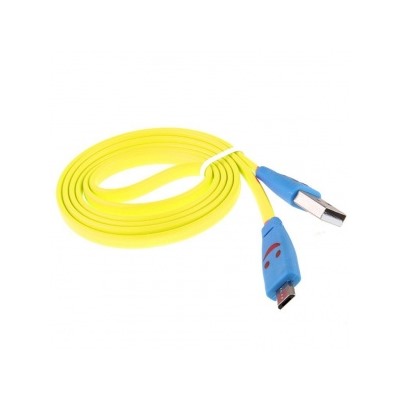Кабель USB - micro USB Glossar M4 Smile (желтый) 31295