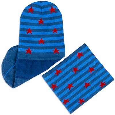 Комплект шапка и шарф Полоса
