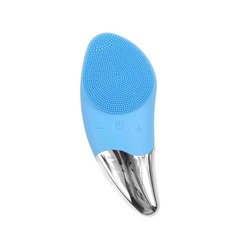 Электрическая щётка Sonic Facial Brush для чистки лица голубая