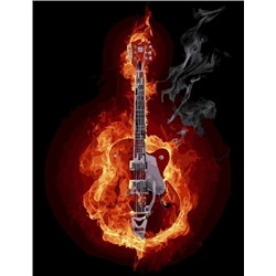 картина по номерам РН GX21922 "Огненная гитара", 40х50 см