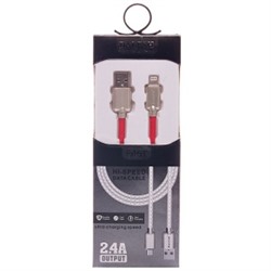 Кабель USB - Apple lightning Dalesh DLS-CA127 для Apple iPhone 5 (100 см) (красный) 81492