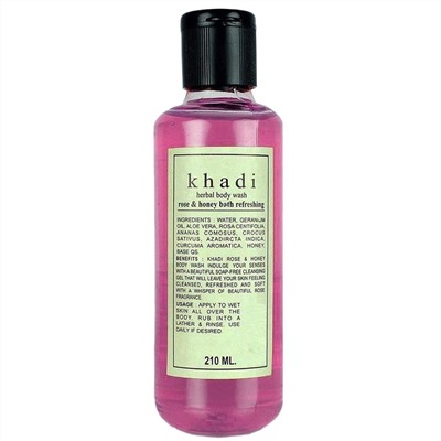 Гель для душа Khadi Natural 34731 (Rose, honey bath)