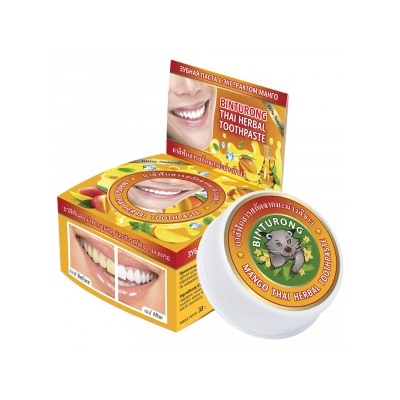 Binturong. Зубная паста с экстрактом манго "Mango Thai Herbal Toothpaste", 33г 7056