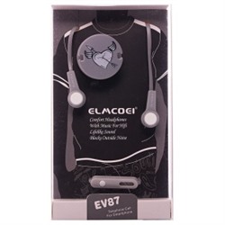 Проводные наушники Elmcoei EV87 (серый) с микрофоном 59315