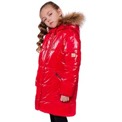 330-21з-1 Пальто для девочки "Натали", Красный