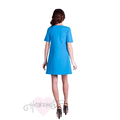 Платье П 605 (голубой)