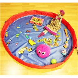 Сумка-коврик для игрушек Toy Bag диаметр 150 см цв. сине-красный