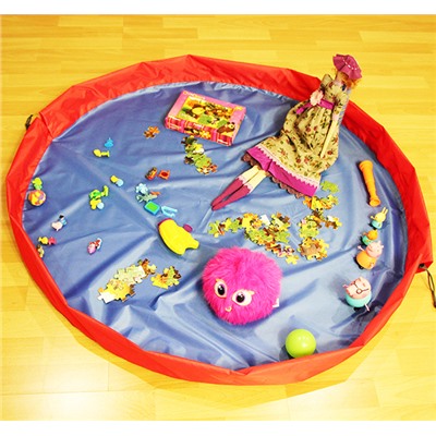 Сумка-коврик для игрушек Toy Bag диаметр 100 см цв. сине-красный